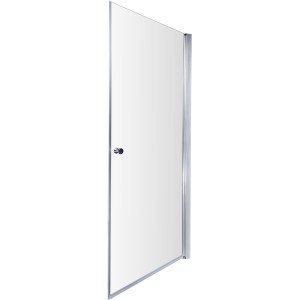 Sanotechnik Drehtür Brava, 65 cm, Klarglas für Dusche, mit Chrom-Beschlägen.