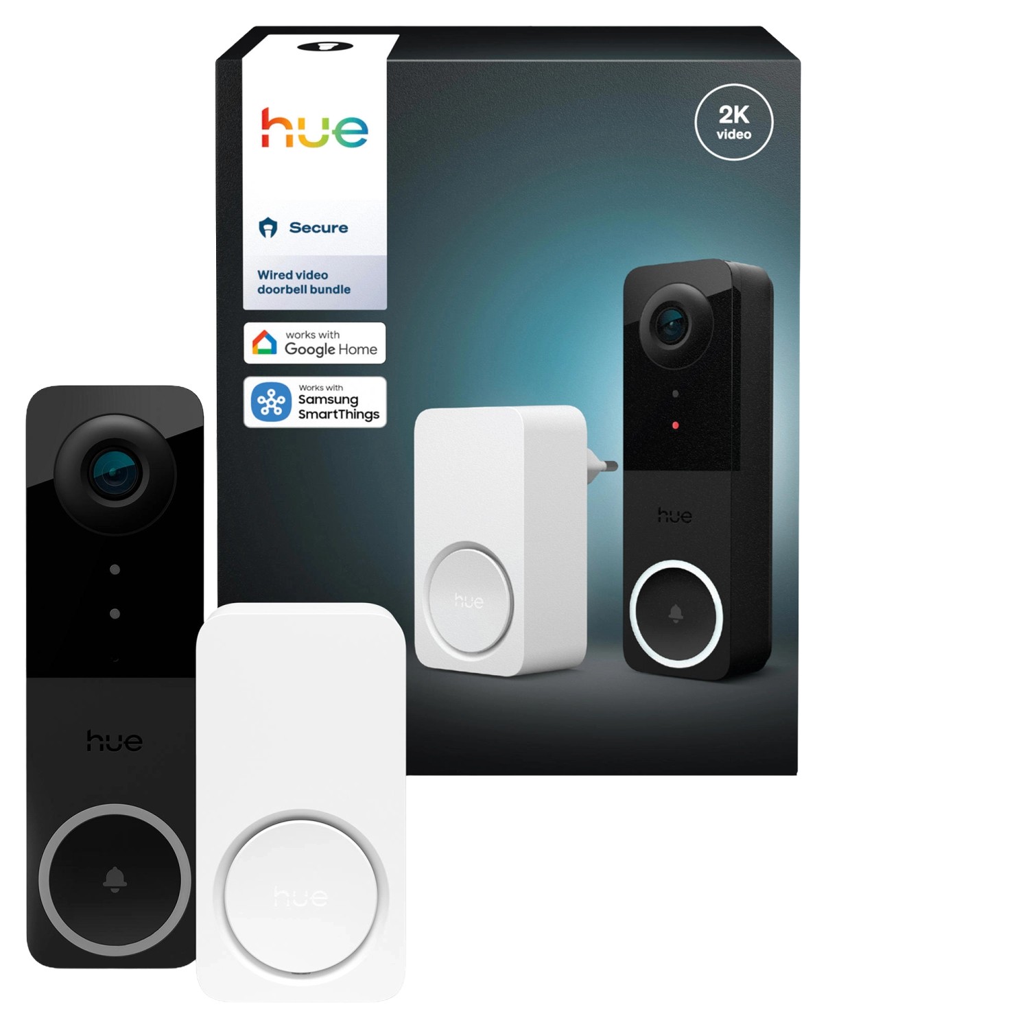 Philips Hue Türklingelkamera & Indoor Sirene Secure Kabelgebunden