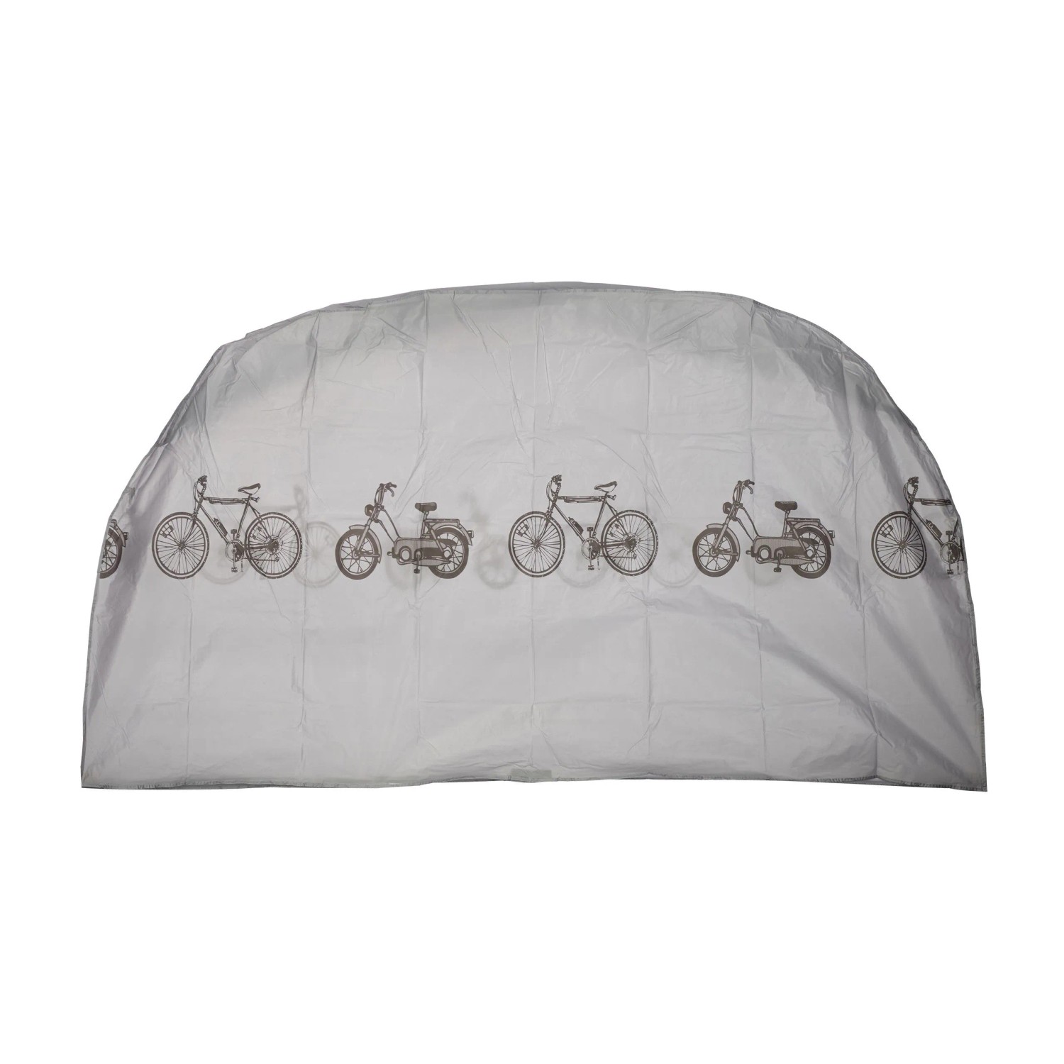 Relaxdays Fahrradgarage Polyethylen Grau Faltbar Wasserabweisend 200 cm x 115 cm 270 g