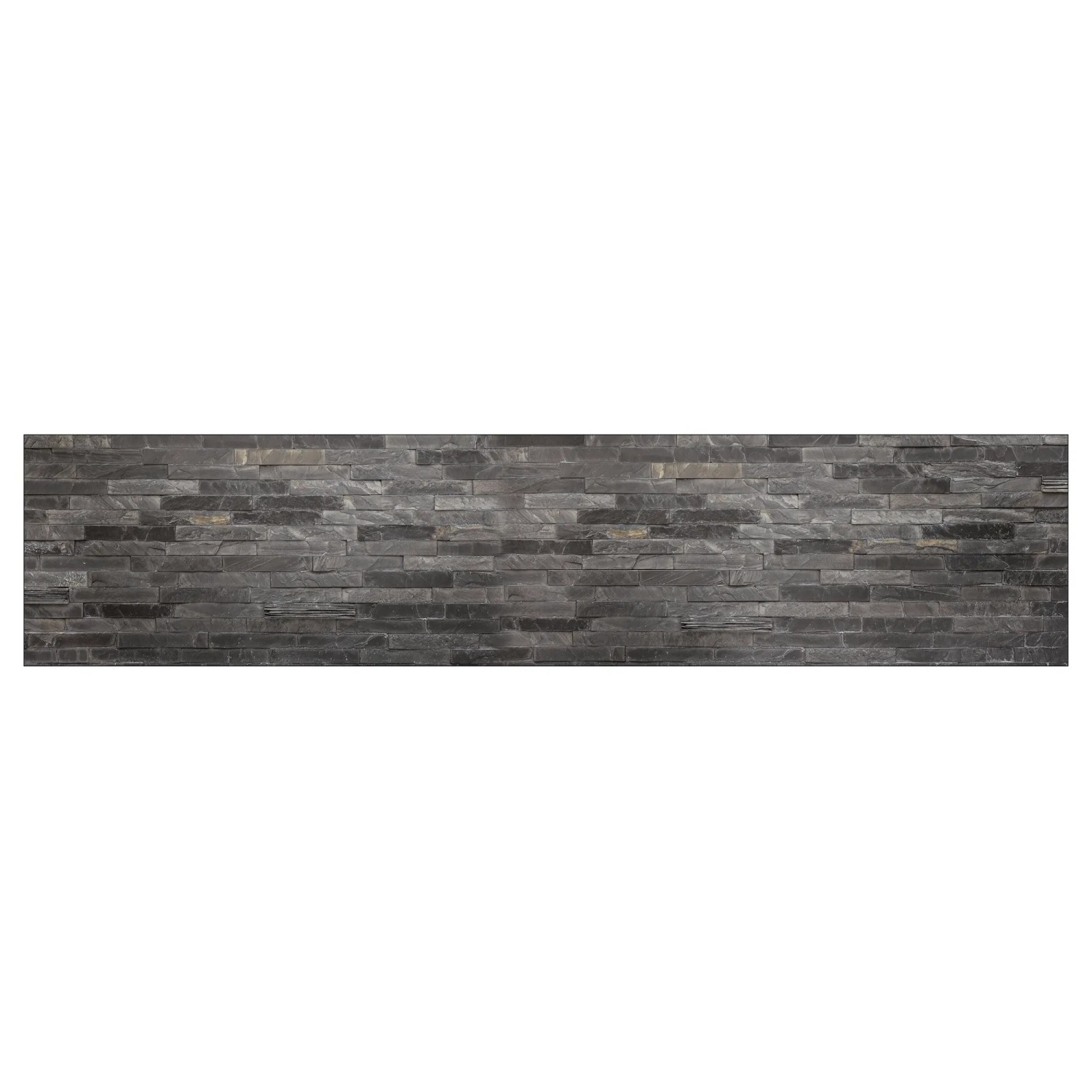 MySpotti Küchenrückwand Profix Cucina Black Bricks 270 x 60 cm Steingrau