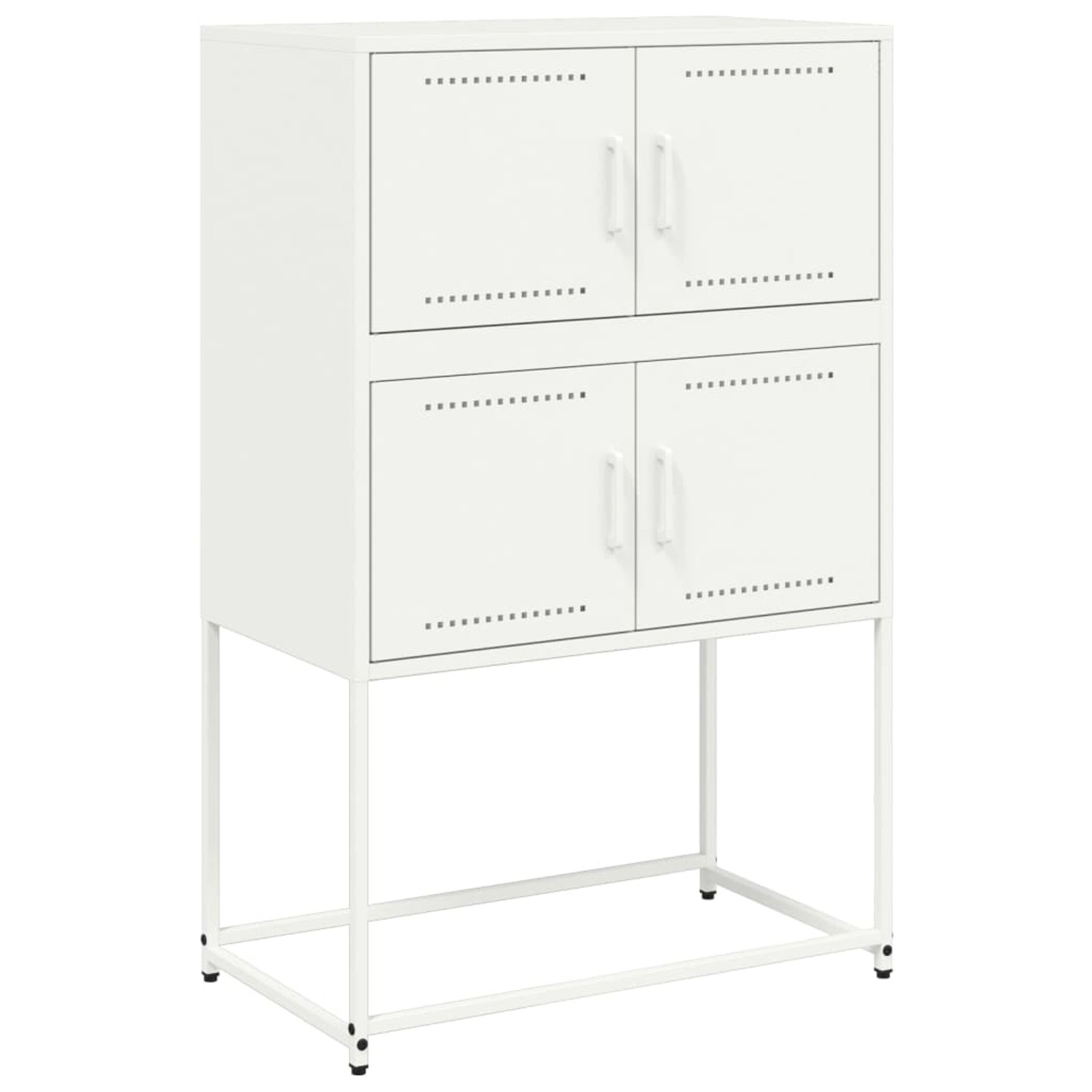 vidaXL Sideboard Weiß 68,5x38,5x107 cm Stahl 846487 günstig online kaufen