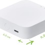 Lutec Access Box in Weiß, 6x6x1,6cm, für smarte Leuchten und Sprachsteuerung.