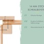 Detailaufnahme Steck-Schraubsystem des Karibu Gartenhaus Neuenburg 0 vorvergraut, einfache Montage.