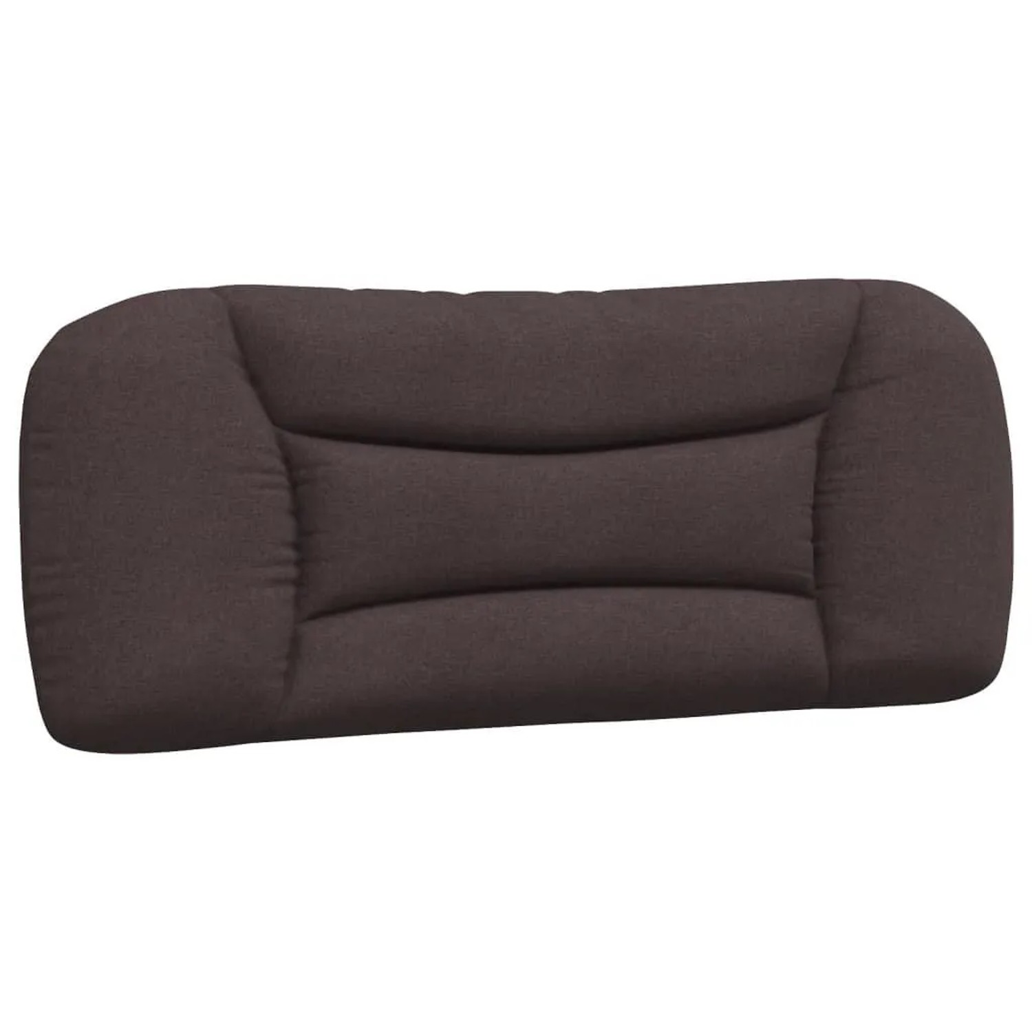 vidaXL Kopfteil-Kissen Hvar Dunkelbraun 100 cm Stoff 374552