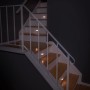 Mr.Beams Nachtlichter 2er-Pack auf Treppe, batteriebetrieben mit Sensor.