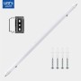 LED Feuchtraumleuchte 46W, 150cm, 5520lm, 4000K, IP65 mit Zubehör für die Montage.