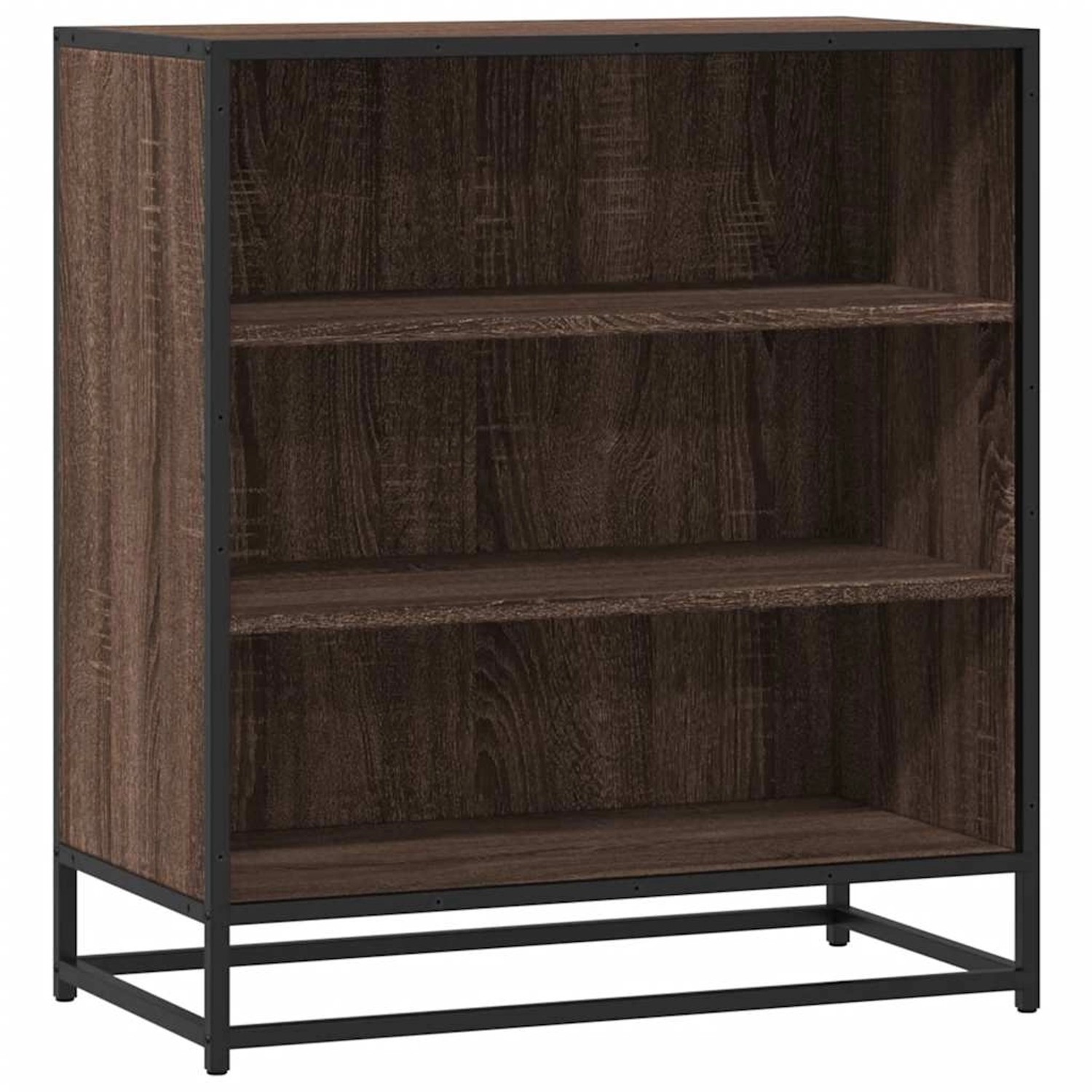 vidaXL Sideboard Braun Eichen-Optik 68x35x76 cm Holzwerkstoff & Metall 8489 günstig online kaufen