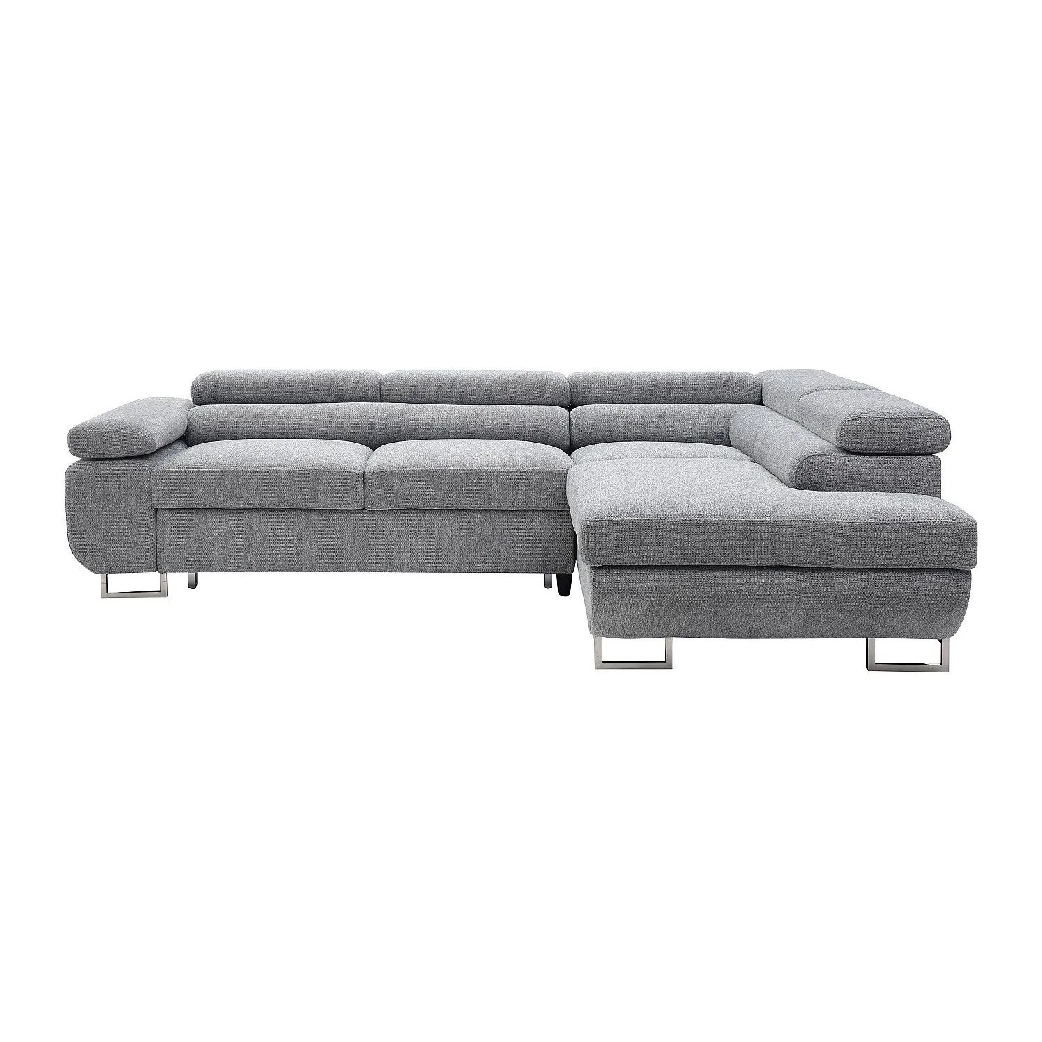 Vente-unique Schlafsofa Nurazio Grau 268 cm