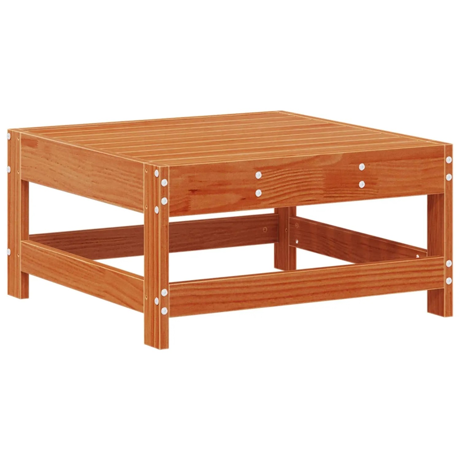 vidaXL Gartenfußstütze Massives Kiefernholz Wachsbraun 62 x 62 x 32 cm 865526