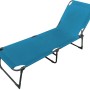 Lex 3-Bein Gartenliege Sonnenliege Strandliege Gartenmöbel Liegestuhl Klappbar 188cm Blau