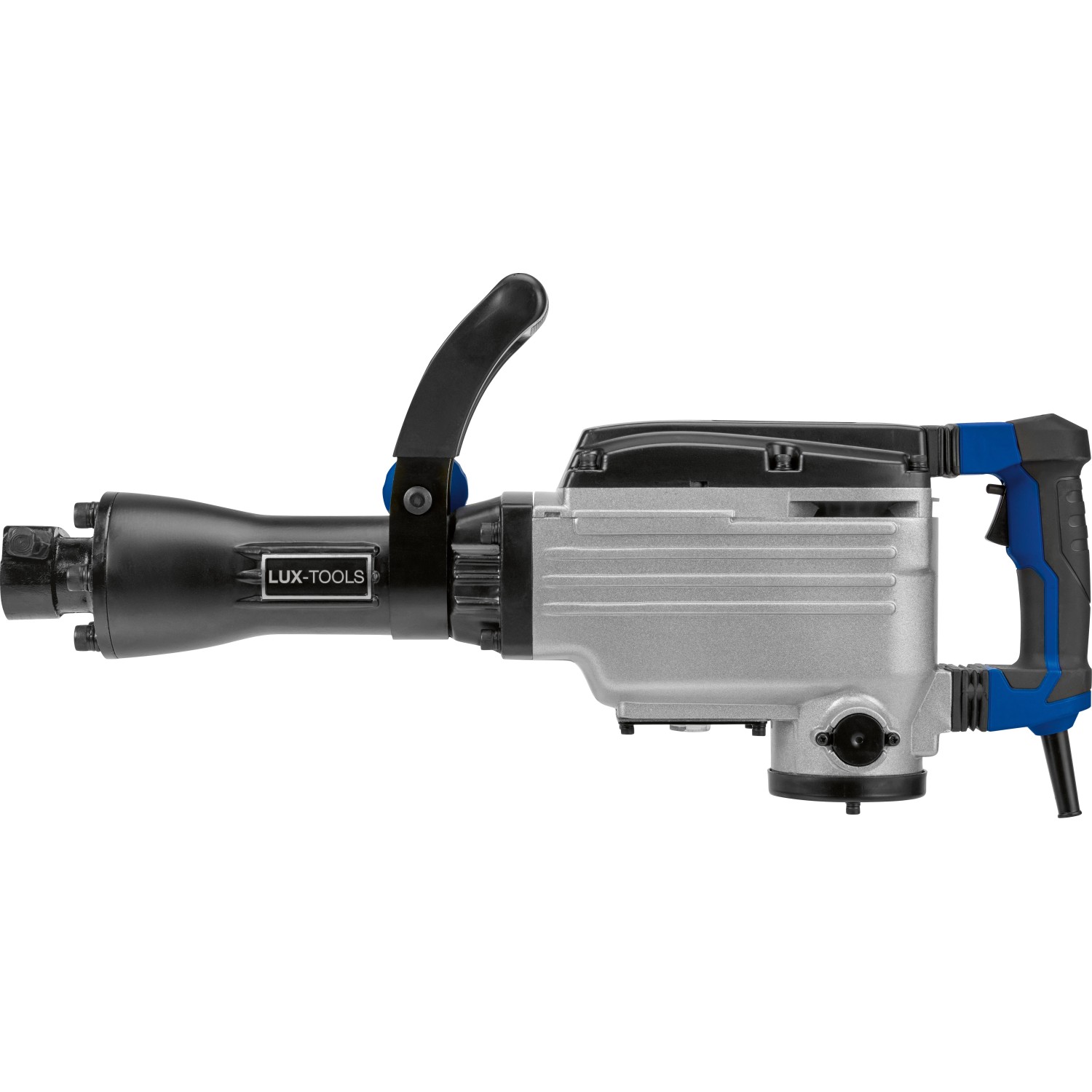 LUX Abbruchhammer E-AHM-1700, 1700 W, für Baumaschinen. Kraftvolles Werkzeug in Silber und Schwarz.