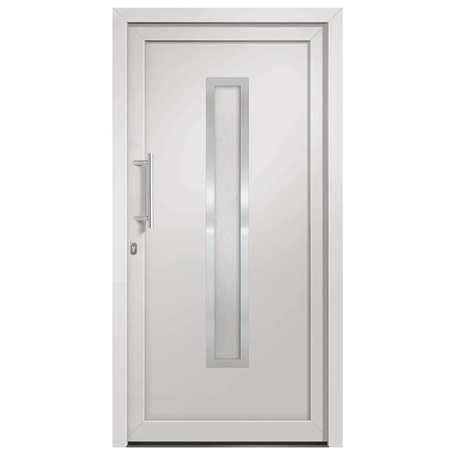 vidaXL Haustür Weiß 98x208 cm 279226