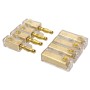 Rockwood Bananenstecker, 4-fach, vergoldet, für sichere Kabelverbindungen im Auto.