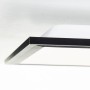 Detailaufnahme: Schwarze LED-Deckenleuchte Briston, 100x25 cm, für Flur und Gang.