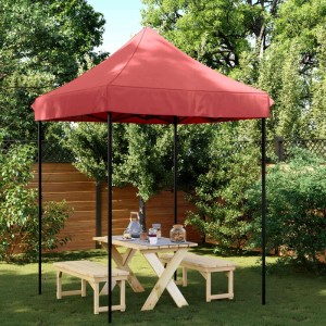 vidaXL Party-Zelt Bordeauxrot 200 x 200 x 306 cm Oxford-Stoff 42023514