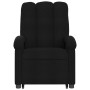 Schwarzer vidaXL Massagesessel mit Aufstehhilfe, Relaxsessel aus Stoff.