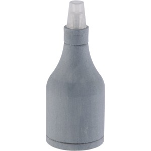 Graue E27 Lampenfassung im Retro-Look für Textilkabel und Filament Leuchtmittel.