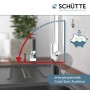 Schütte Spültischarmatur Cornwall Chrom Niederdruck mit Cold-Start Funktion.