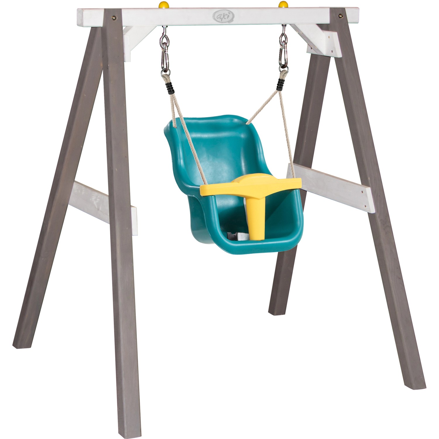 Axi Babyschaukel Grau - Weiß mit Sitz Grau - Weiß 103 x 120 x 134 cm günstig online kaufen