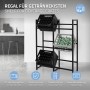 ML-Design Getränkekistenregal für 6 Kisten, Stahl, freistehend. Weinregal mit Getränkekisten.