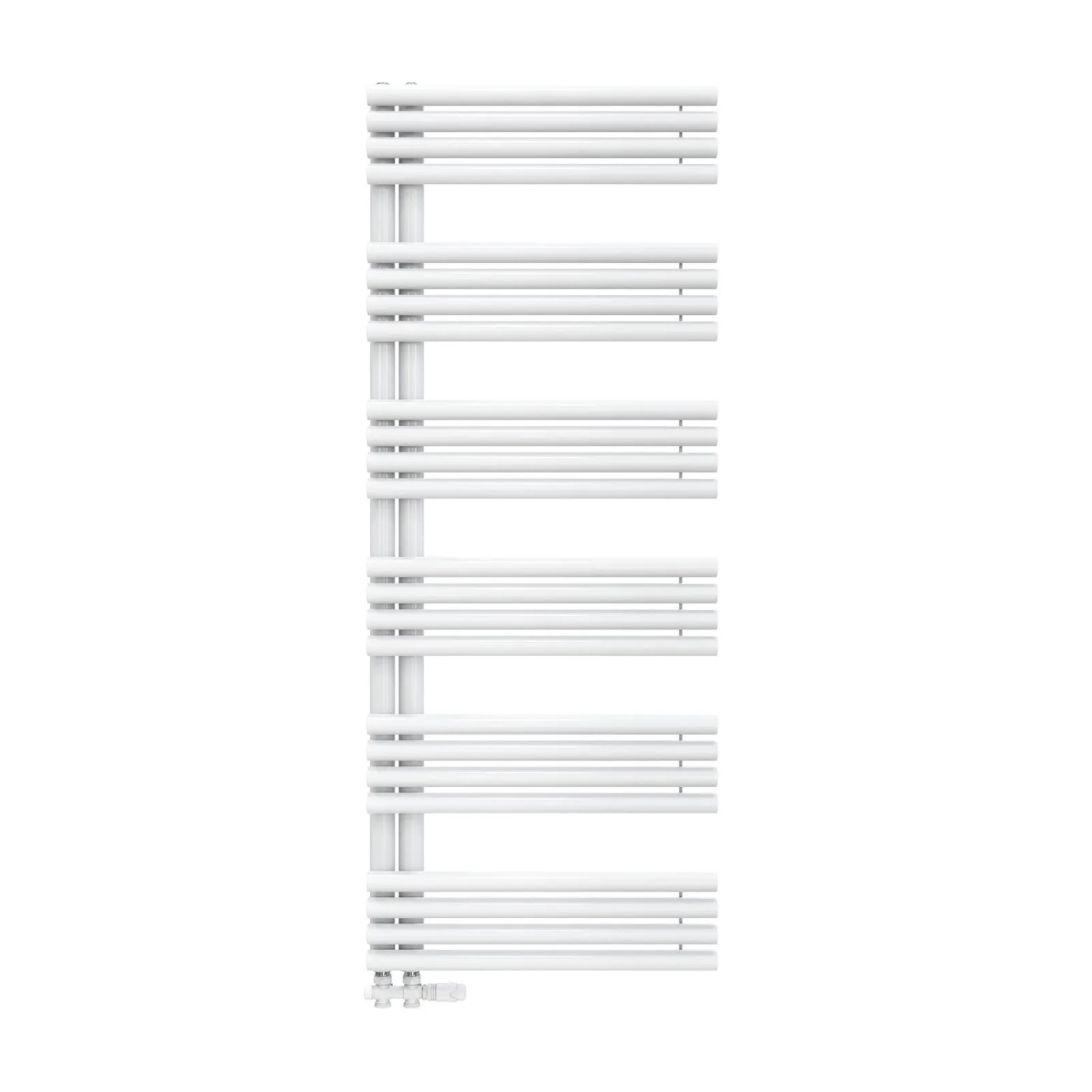 Emke Handtuchheizkörper 153 × 60 cm mit Seitenanschluss Weiß Badheizkörper günstig online kaufen