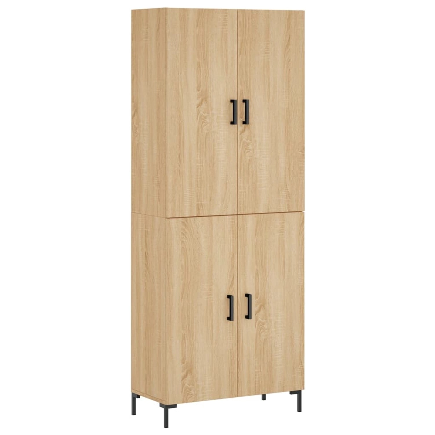 vidaXL Highboard Sonoma-Eiche 69,5x34x180 cm Holzwerkstoff 3195678