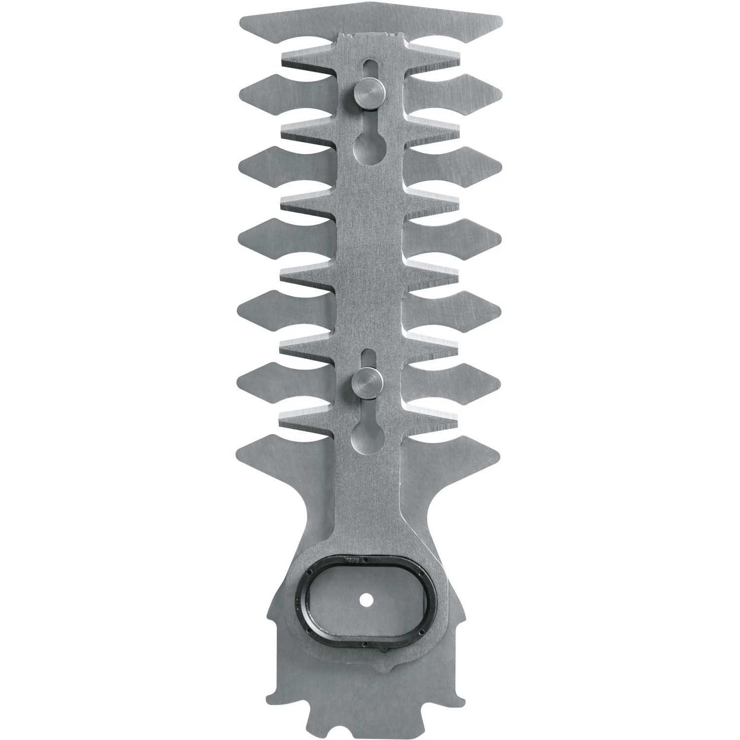 Bosch Ersatz-Strauchscherenmesser für EasyShear, silbernes Metall, Detailaufnahme.