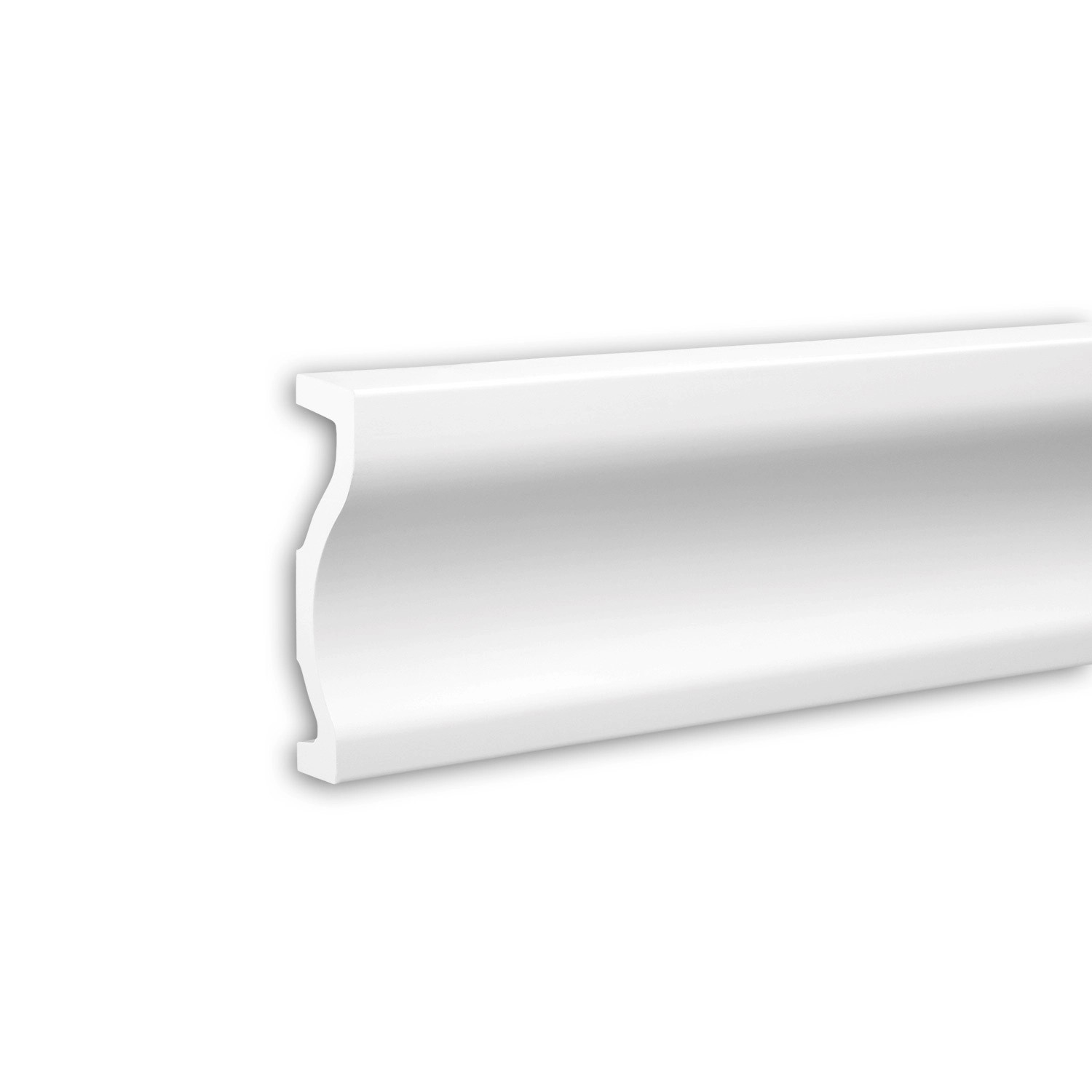 PROFHOME 484001 Gewände Fassadenprofil Stuckleiste Fassaden Element 2 m 200 cm x 5 cm x 18,3 cm Weiß