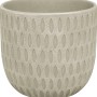 Übertopf Keramik Strukturiert Linse Greige 20 cm x 20 cm x 20 cm