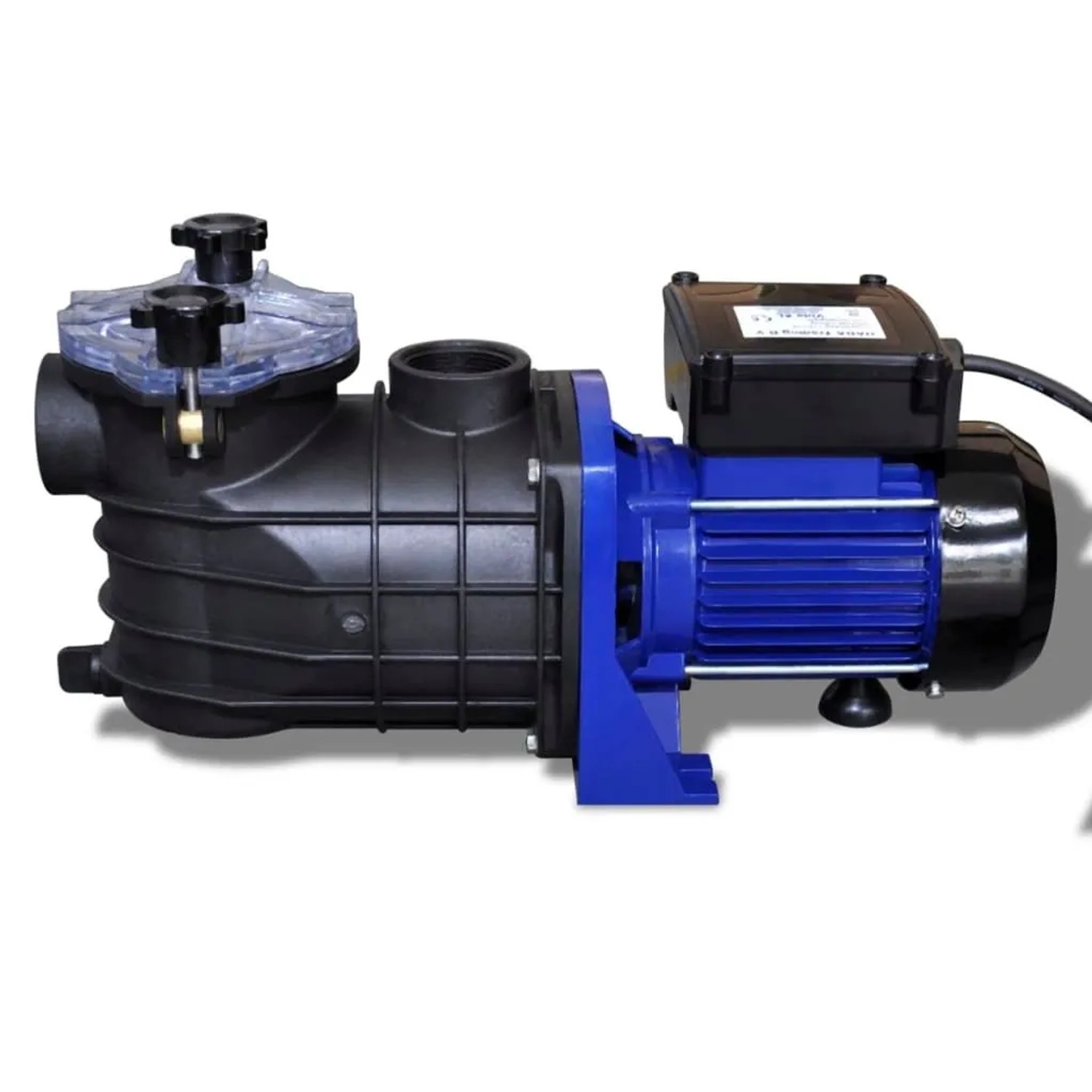 Blaue vidaXL Poolpumpe 500W zur Umwälzung und Filterung von Poolwasser.