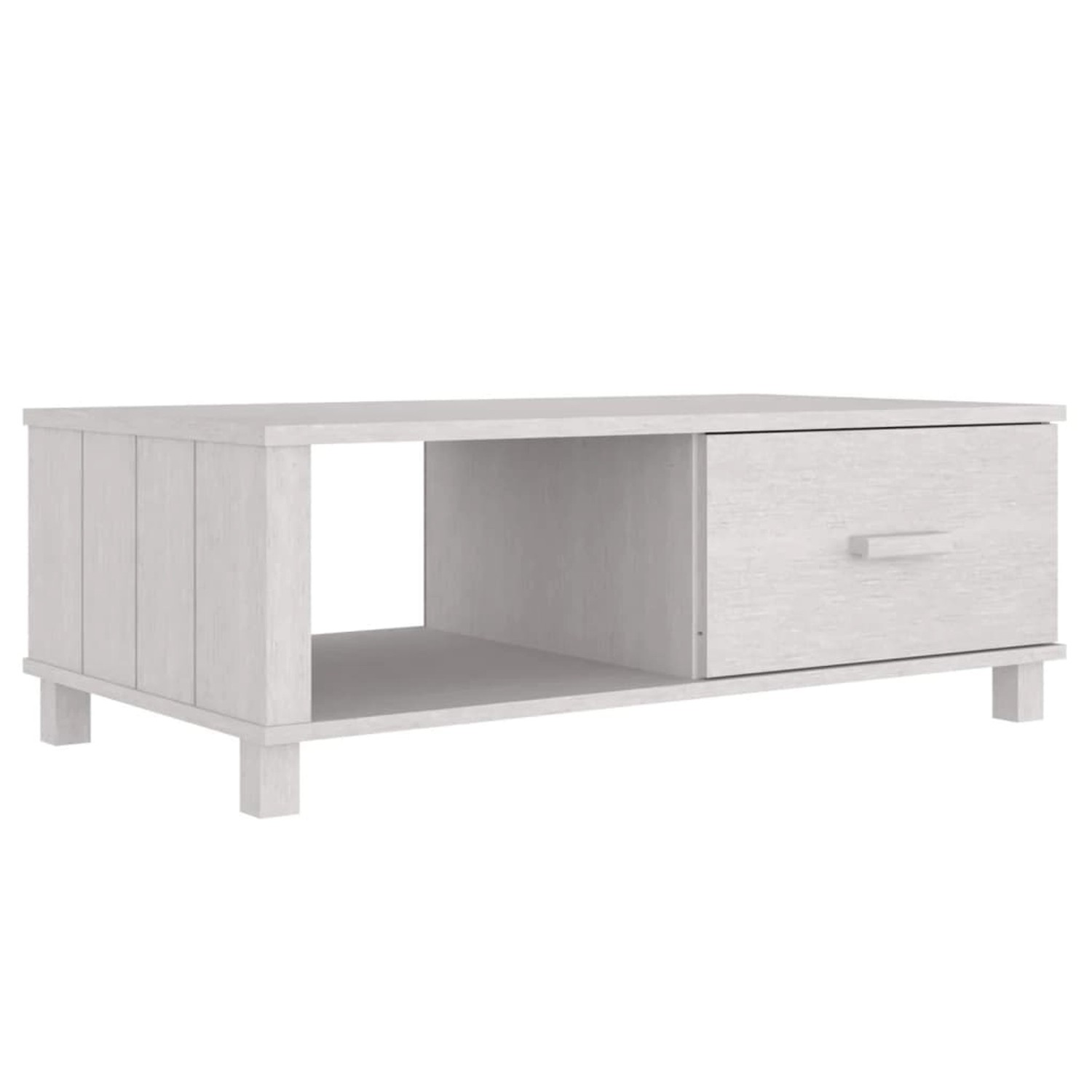 vidaXL Couchtisch HAMAR Weiß 100x55x35 cm Massivholz Kiefer 340453 günstig online kaufen