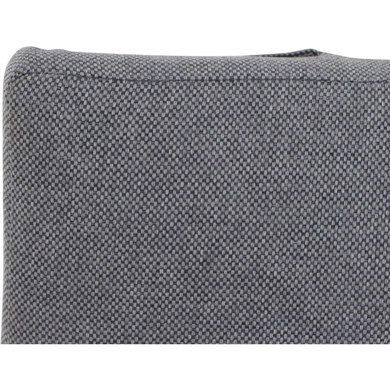 Detailaufnahme des anthrazit-melierten Textilbezugs vom Siena Garden Valencia Dining Move Sessel.