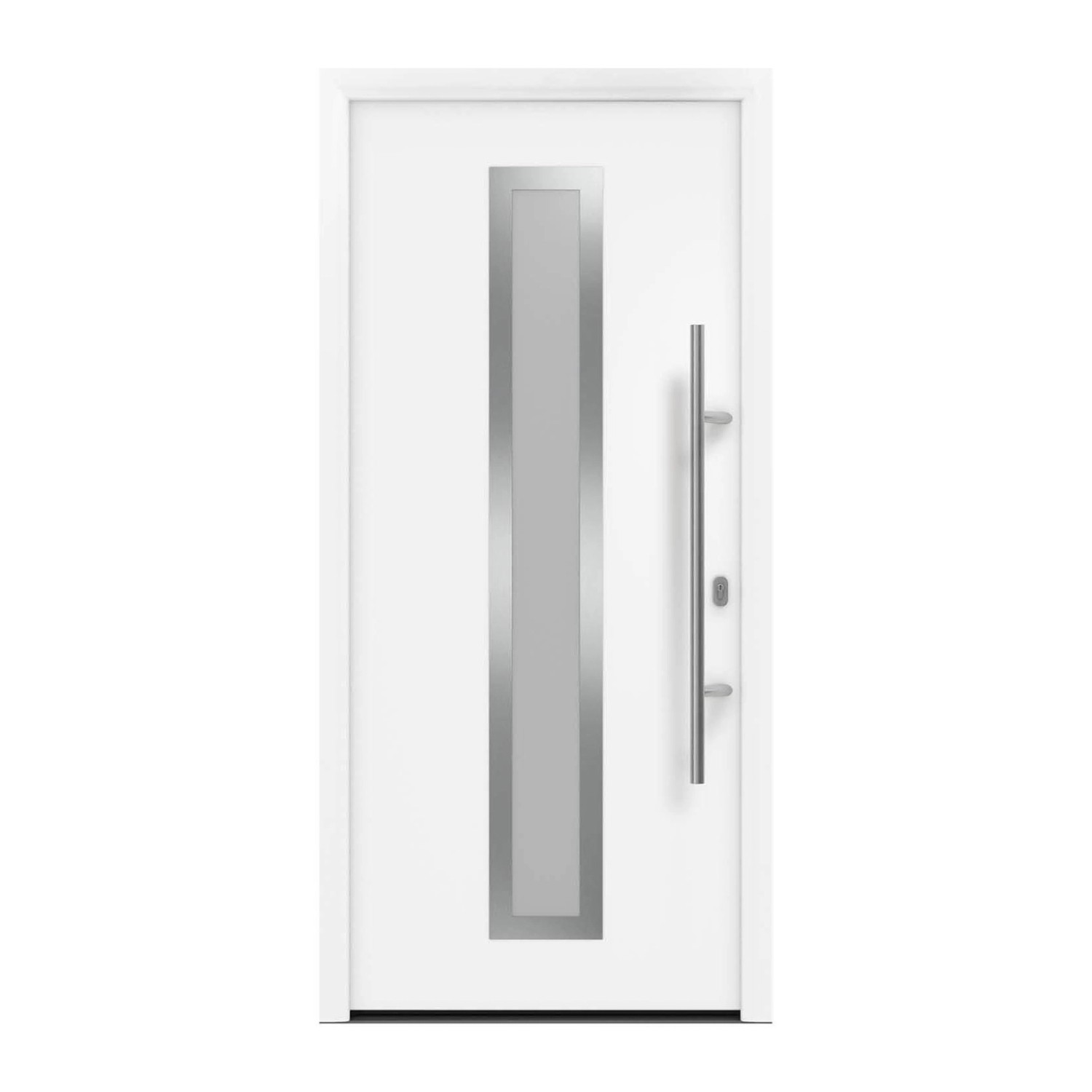 EcoStar Haustür Isopro IP 700S Verkehrsweiß 110 cm x 210 cm DIN R günstig online kaufen