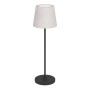 EGLO LED Akku Tischleuchte LEONERO, schwarz/beige, kabellos mit Touchdimmer. Höhe 34cm.