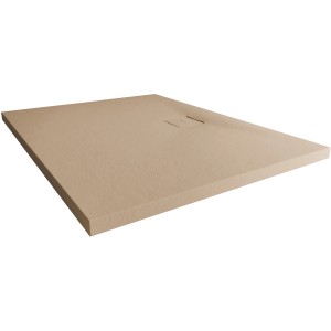 Rechteckige Breuer Duschwanne Modern Line in Sandstein-Optik, 100x90 cm.