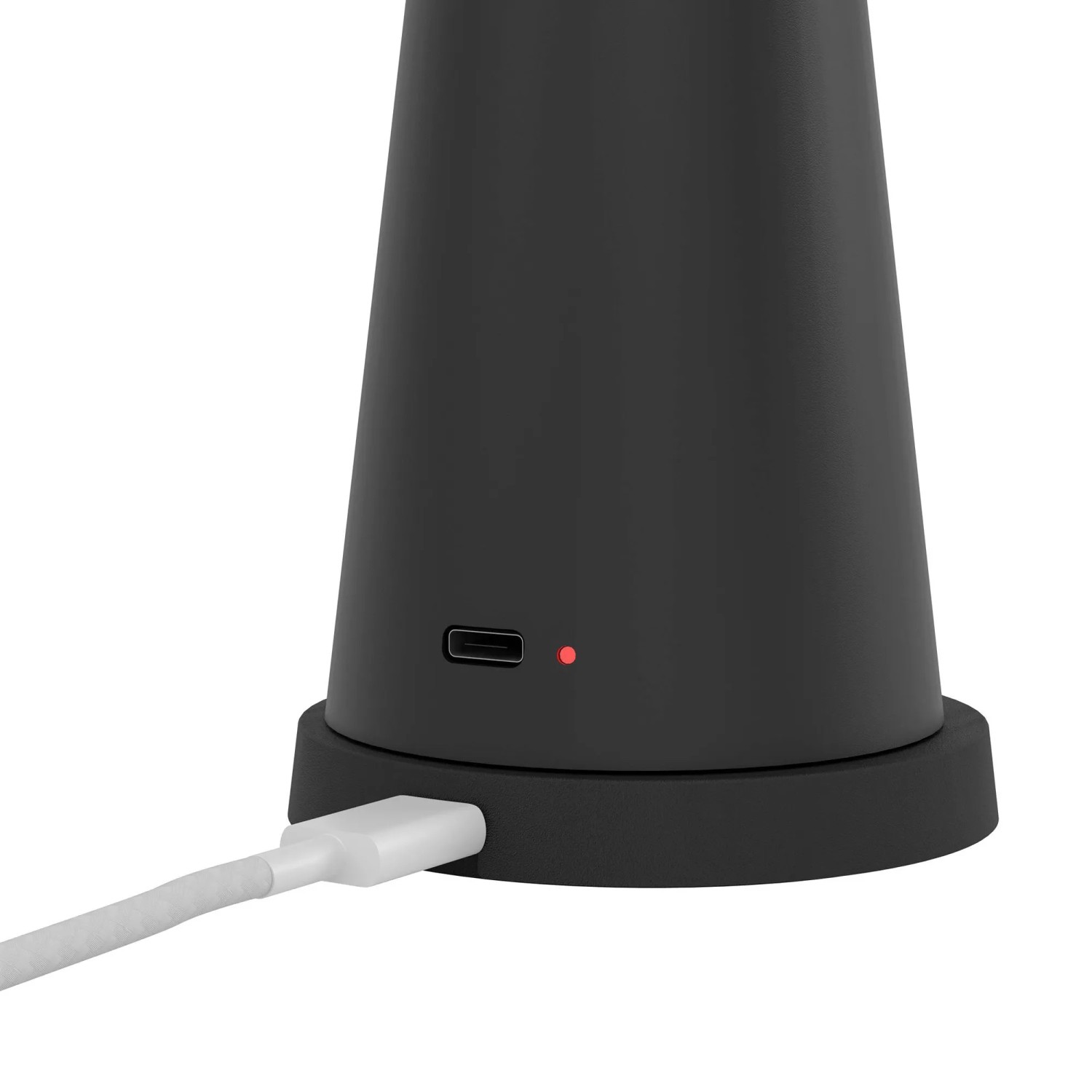EGLO PICCOLA LED Akku-Tischleuchte, schwarz, mit USB-Ladekabel.