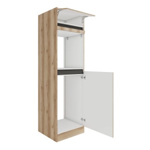 Optifit Hochschrank Kaya290 in Wildeiche NB für Backofen und Kühlschrank, 60 cm breit.