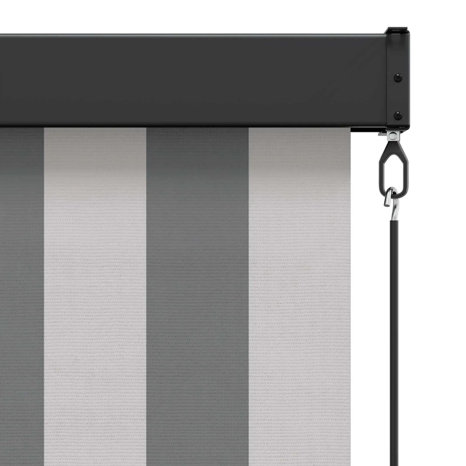 vidaXL Rollo Anthrazit und Weiß 180 x 250 cm Stoff und Aluminium 42037200