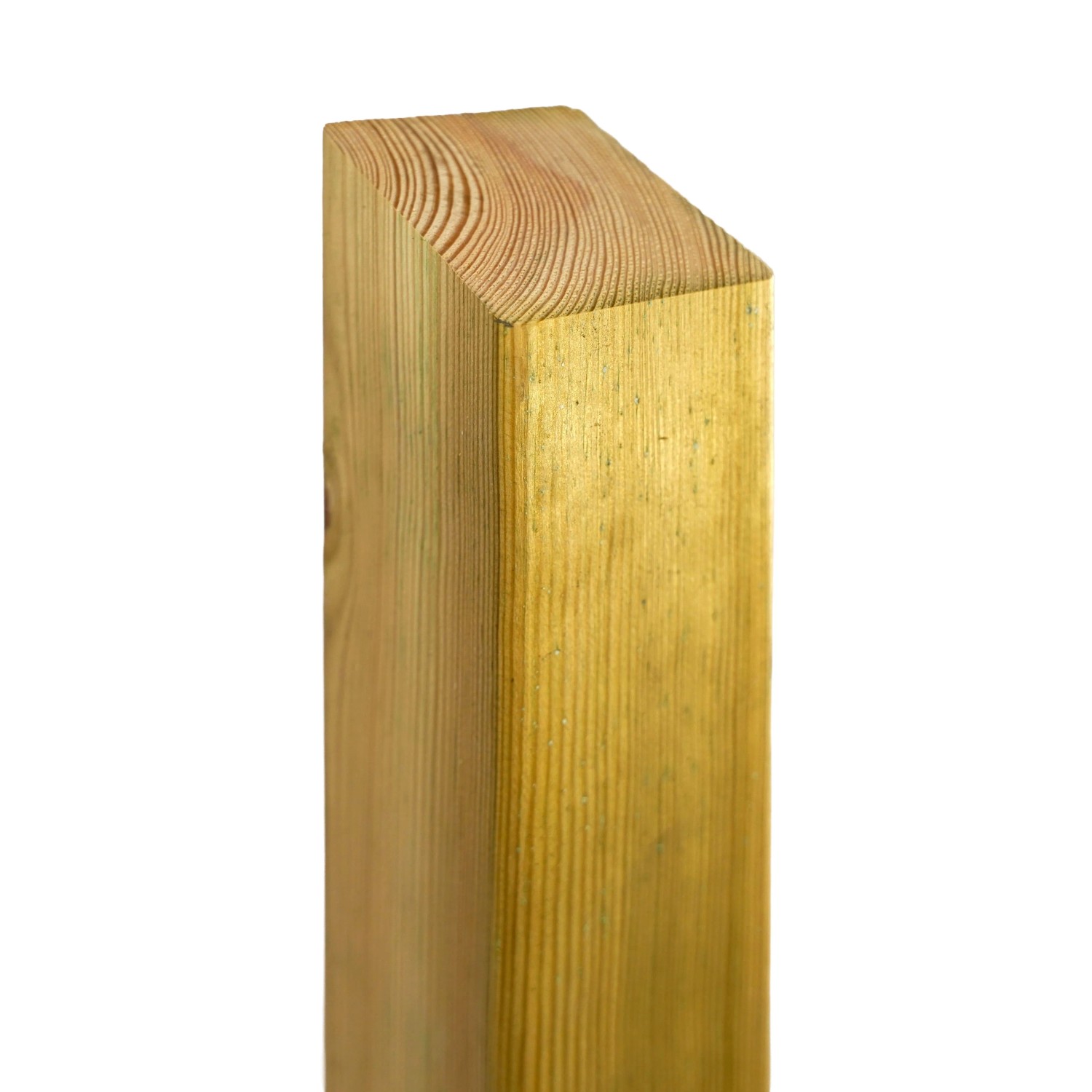 GartenLand Pfosten Abgeschrägt Holz Fichte PEFC KDI Grün für Serie BERGAMO 9x9x190 cm