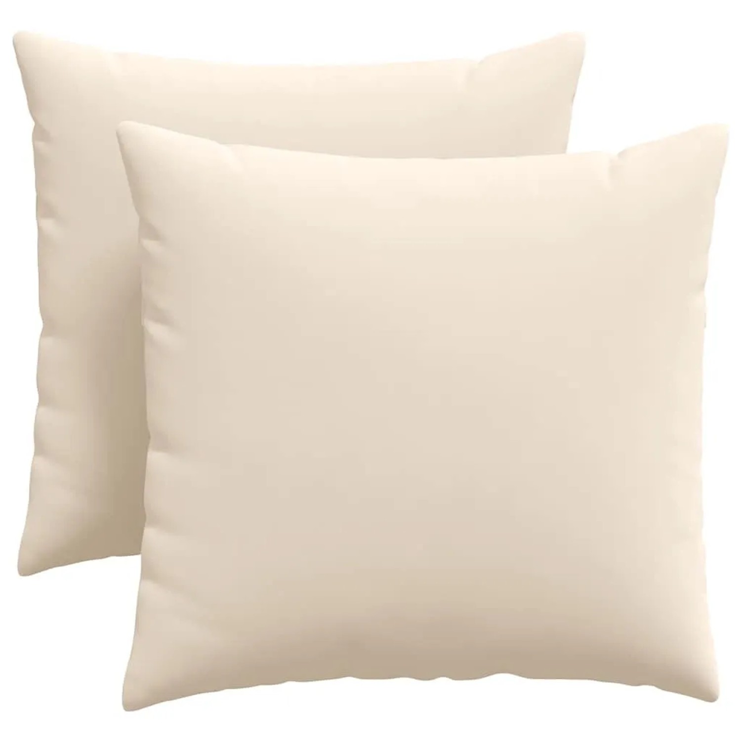 vidaXL Sofakissen 2 Stück Beige 45 x 45 cm Stoff 42013945