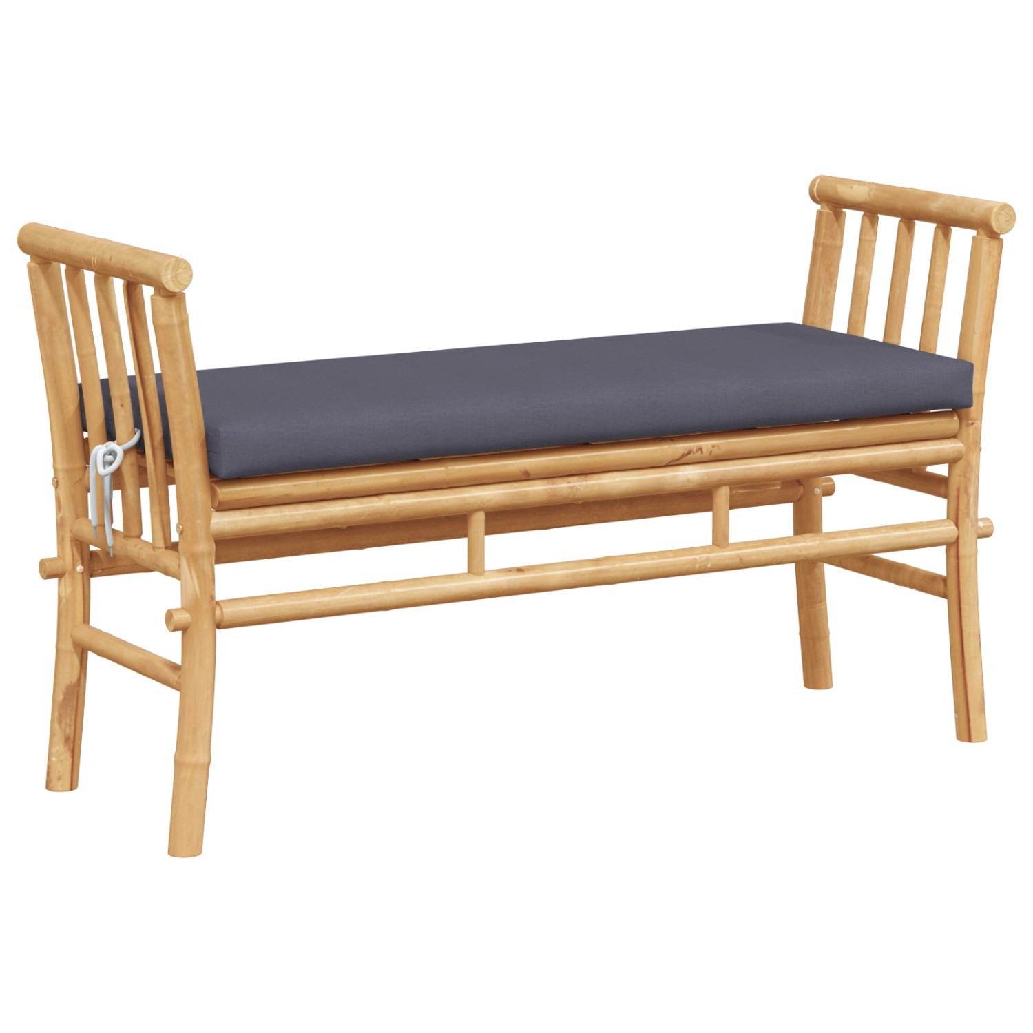 vidaXL Gartenbank mit Kissen 110 cm Bambus 4108078 günstig online kaufen