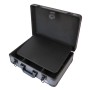 HMF 14601-02 Alu Werkzeugkoffer Leer Verstellbare Facheinteilung 46 x 15 x 33 cm Schwarz_3