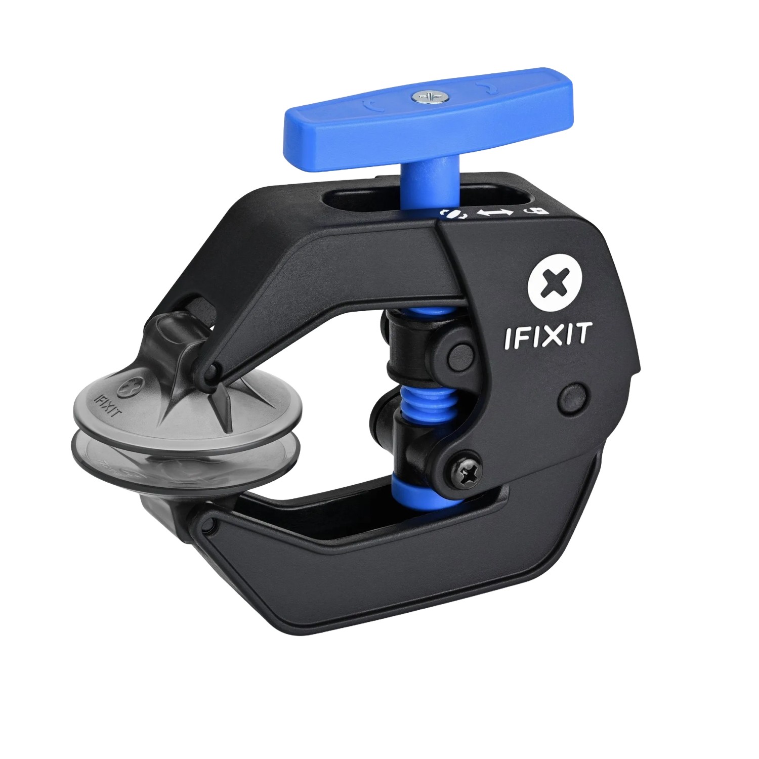 iFixit Anti-Clamp Öffnungswerkzeug in Schwarz/Blau zum Öffnen von verklebten Gehäusen.