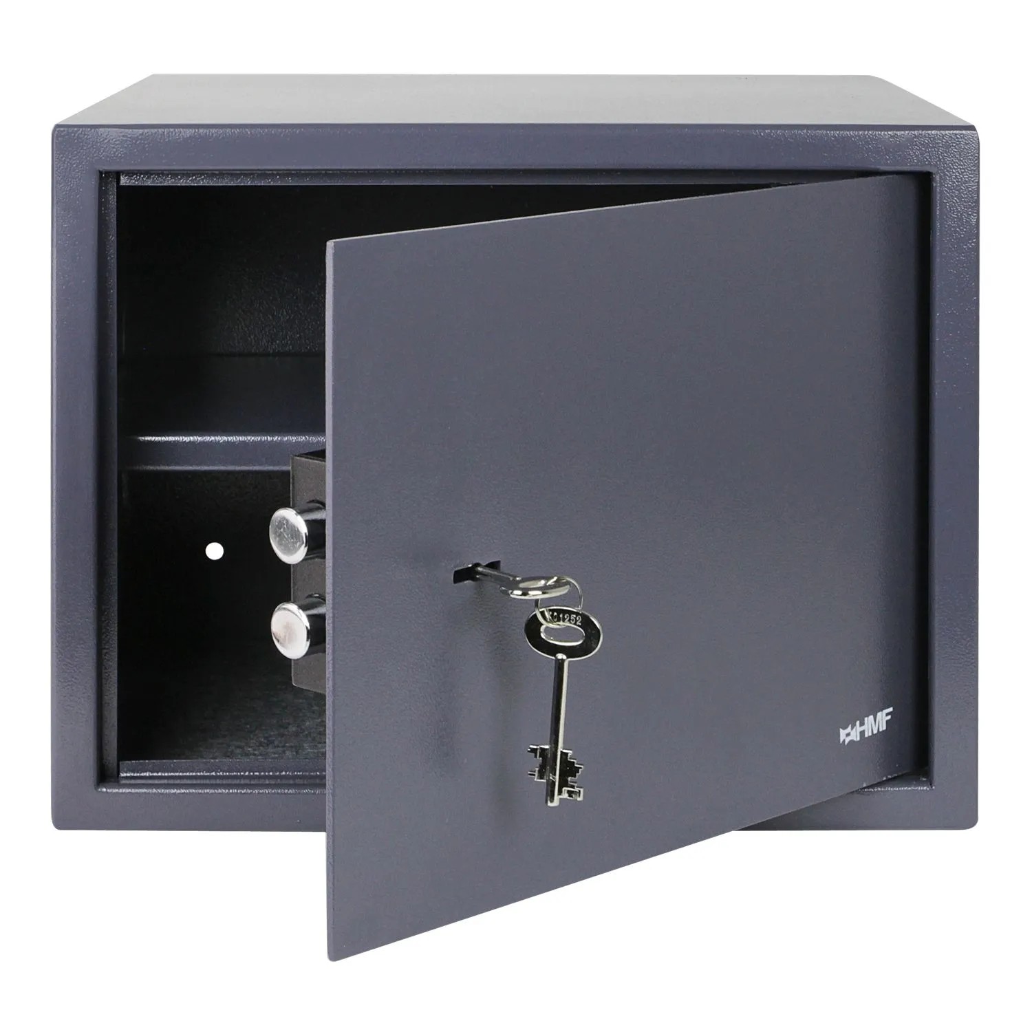 HMF 49203-11 Safe Tresor Schlüssel Möbeltresor 38 x 30 x 30 cm Anthrazit