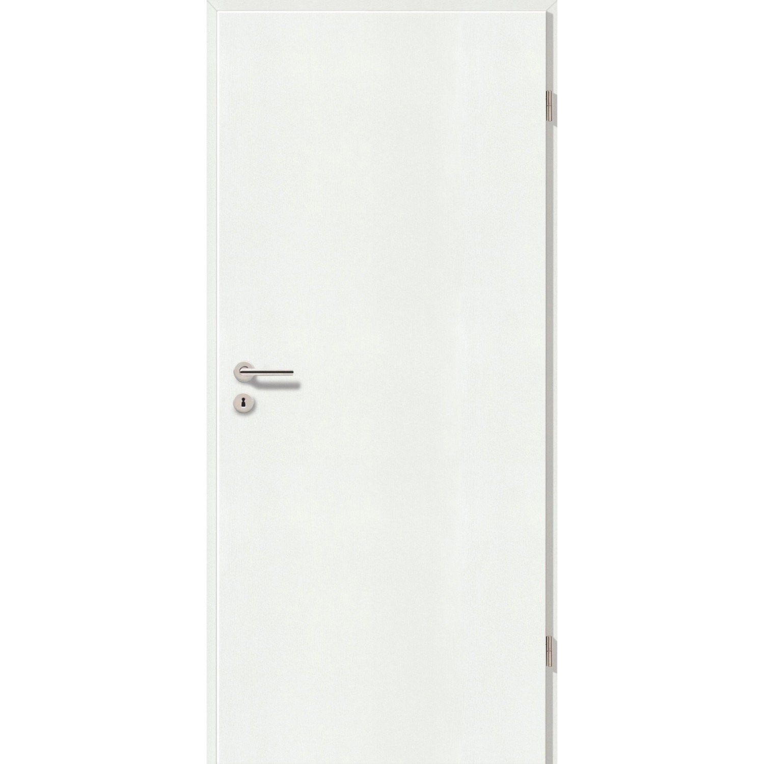 GetaDoor Zimmertür CPL GL22R Weiß 61 cm x 198,5 cm DIN R