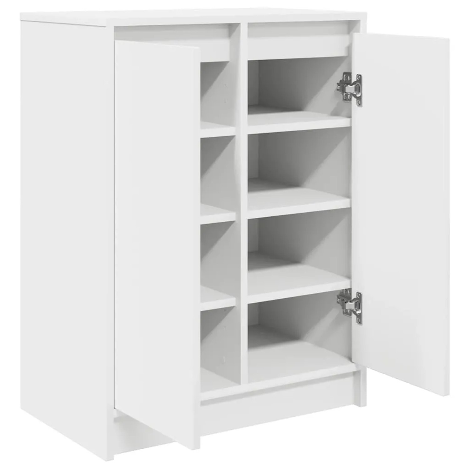 vidaXL Schuhschrank Weiß 57x34x76 cm Holzwerkstoff 861868_5