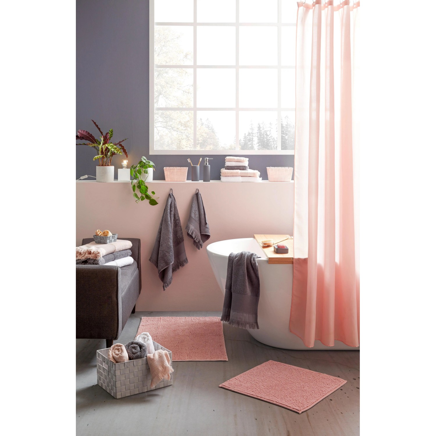 Modern Living Badematte Nelly in Rosa ca. 50x50cm_2