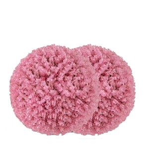 Costway 2er Kunstpflanze Eukalyptus für Haus Garten Rosa 44 cm