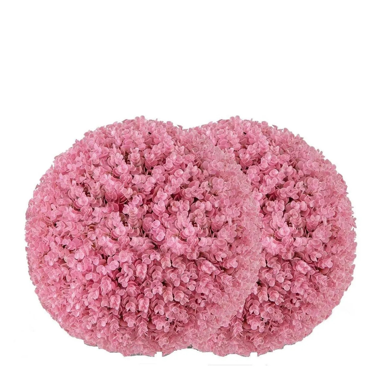 Costway 2er Kunstpflanze Eukalyptus für Haus Garten Rosa 44 cm günstig online kaufen