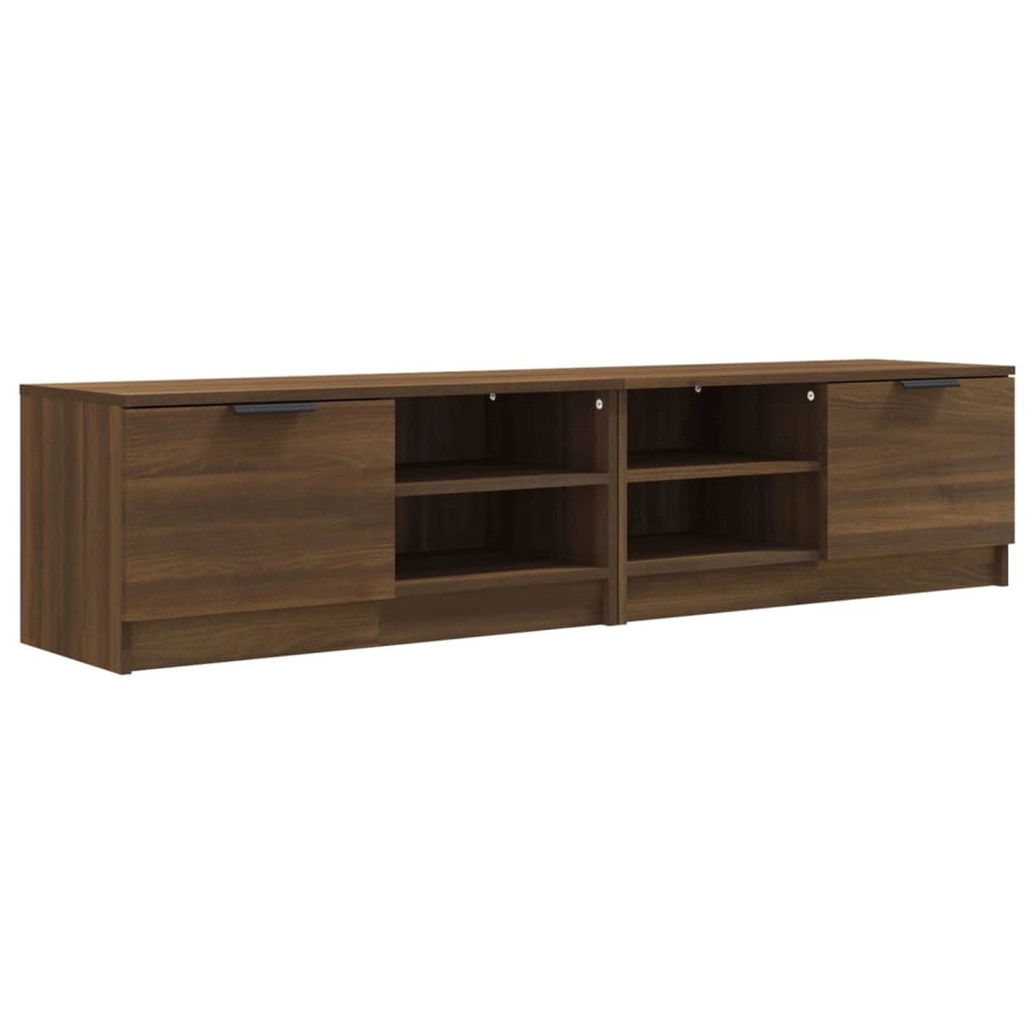 vidaXL TV-Schränke 2 Stk Braun Eichen-Optik 80x35x36,5cm Holzwerkstoff 817122